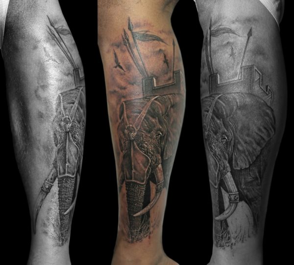leg tattoo 133