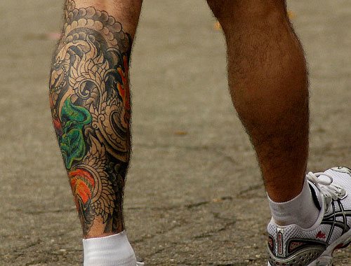 leg tattoo 145