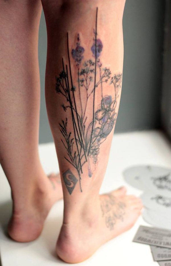 leg tattoo 153