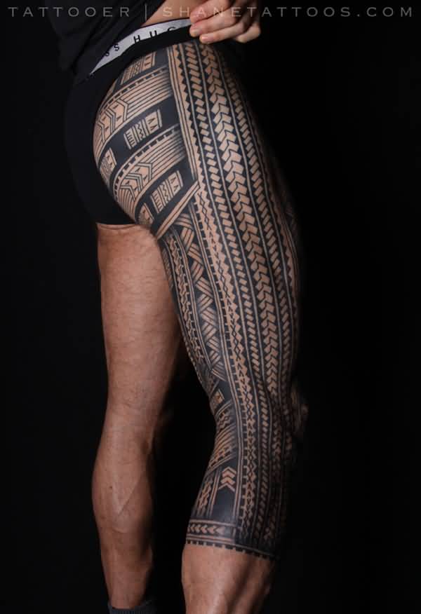 leg tattoo 165
