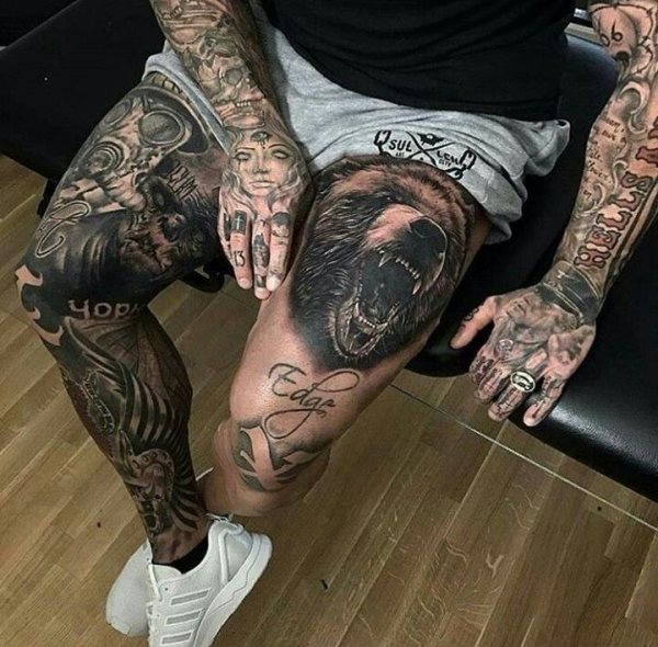 leg tattoo 17