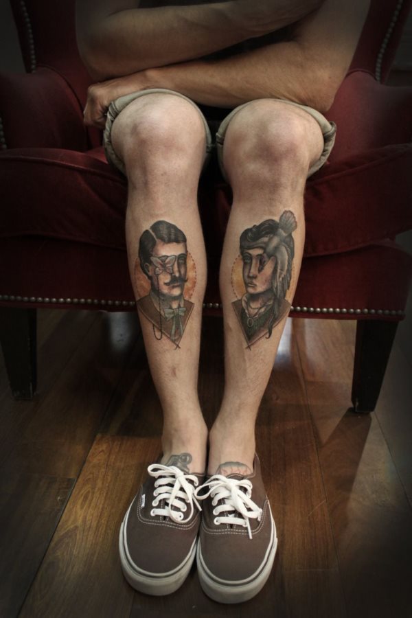 leg tattoo 249