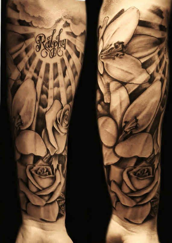 leg tattoo 297