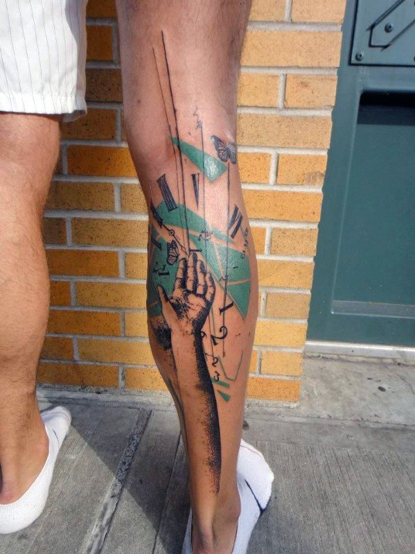 leg tattoo 349