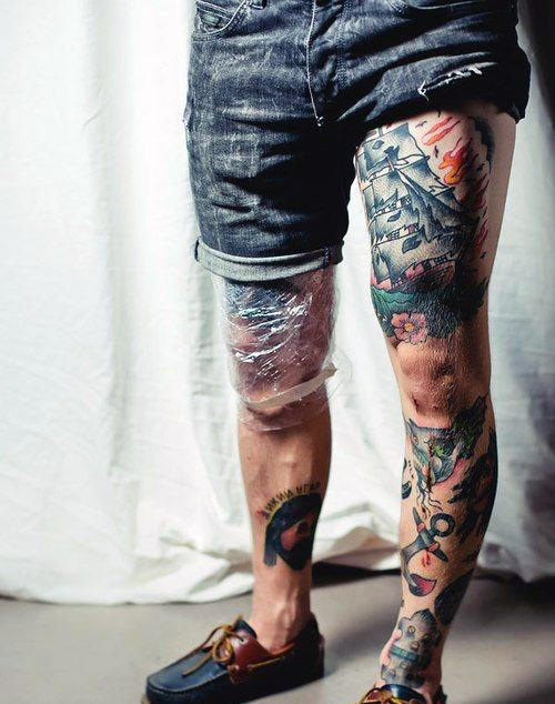 leg tattoo 373