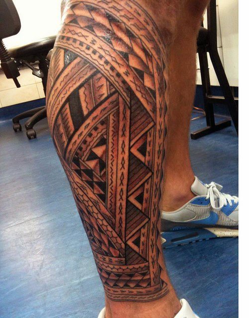 leg tattoo 393