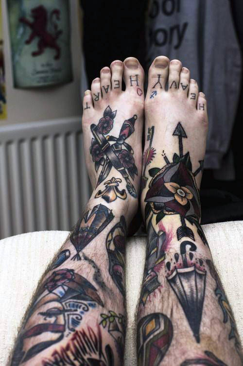 leg tattoo 497