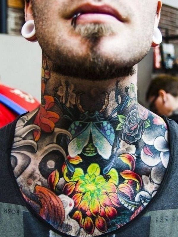 neck tattoo 445