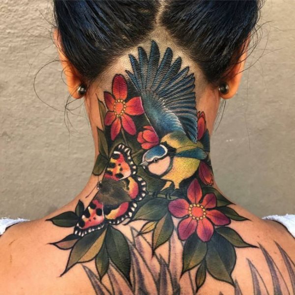 neck tattoo 461