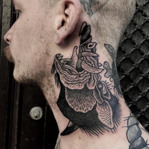 neck tattoo 481