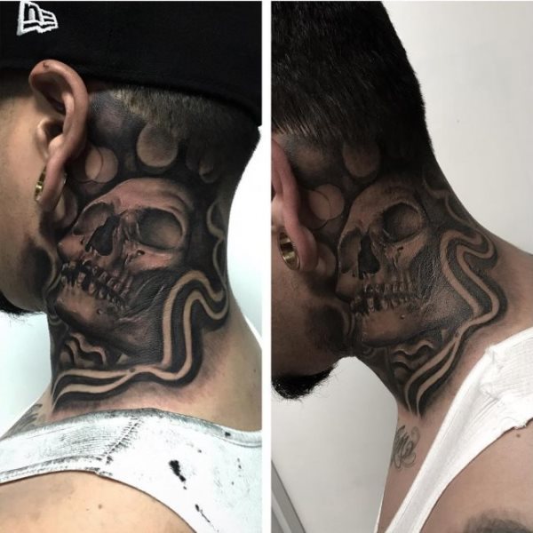neck tattoo 485