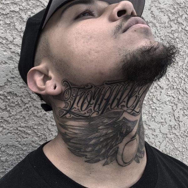 neck tattoo 557
