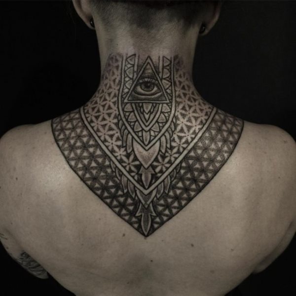 neck tattoo 589