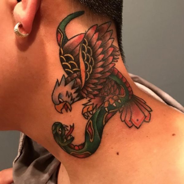 neck tattoo 593