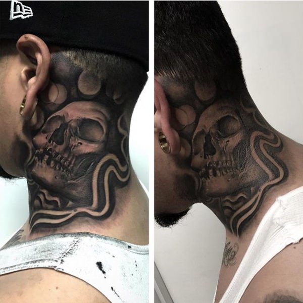neck tattoo 665