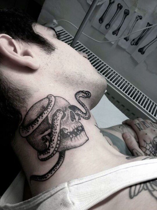 neck tattoo 729
