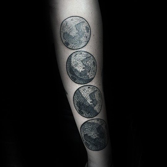 moon phases tattoo 107