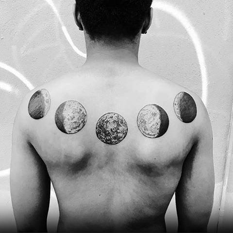 moon phases tattoo 99