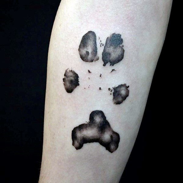 dog paw tattoo 08