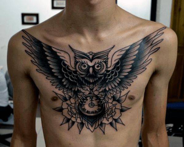 tatuaggio gufo 188