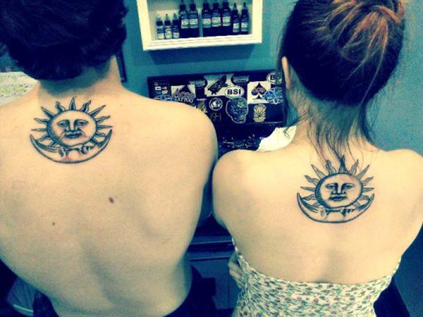 tatuaggio sole e luna 130