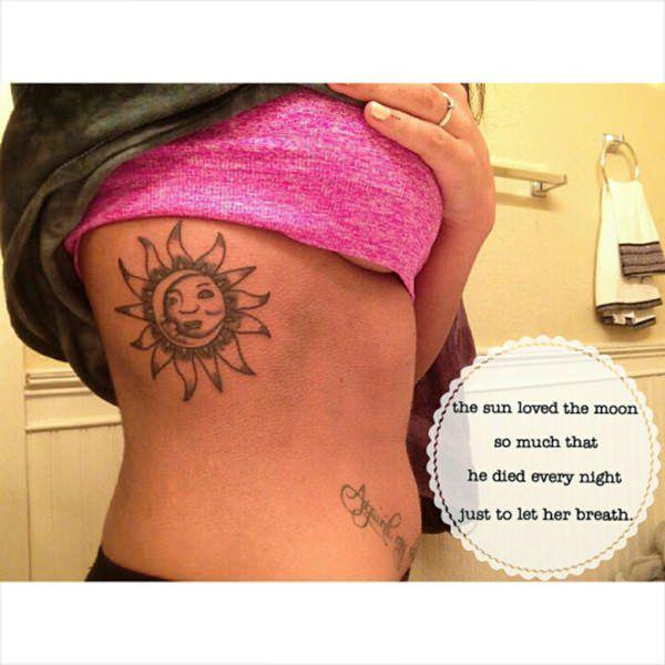 tatuaggio sole e luna 133