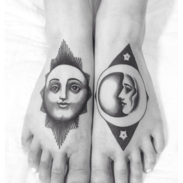 tatuaggio sole e luna 139