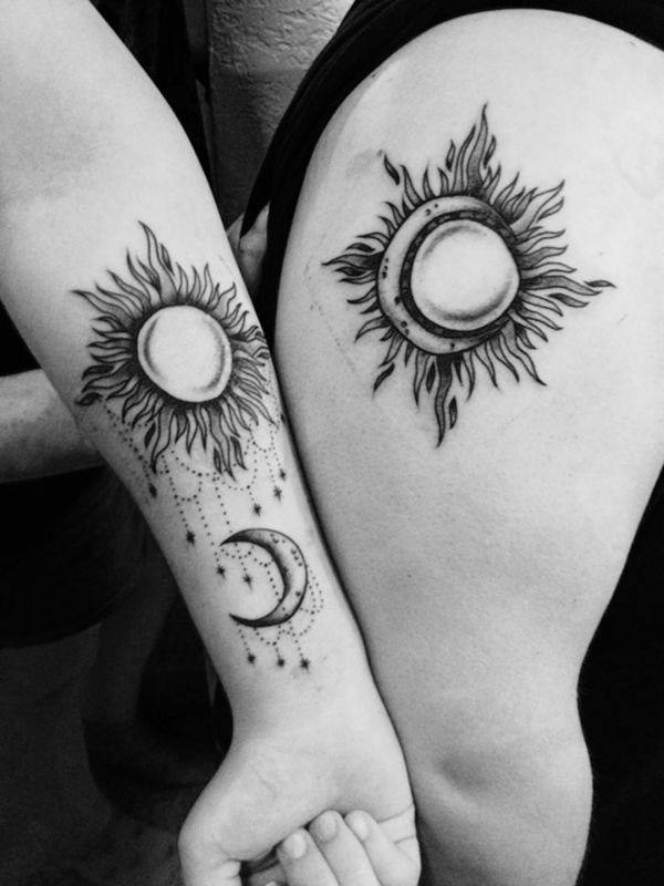 tatuaggio sole e luna 143