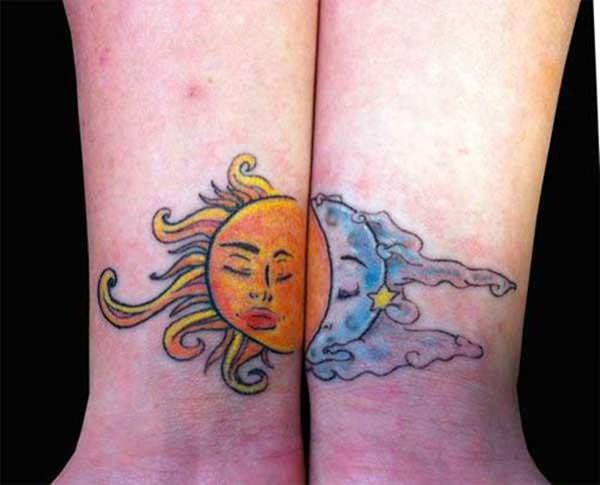 tatuaggio sole e luna 150