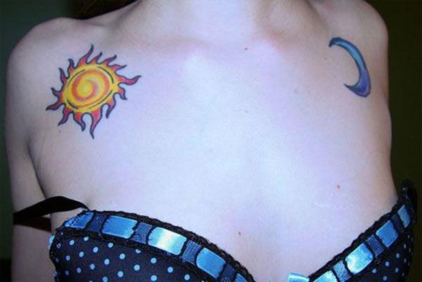 tatuaggio sole e luna 151
