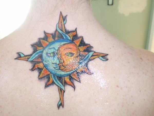 tatuaggio sole e luna 158