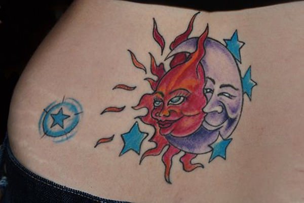 tatuaggio sole e luna 160