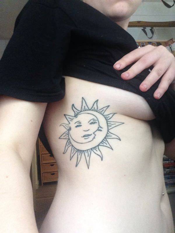 tatuaggio sole e luna 164