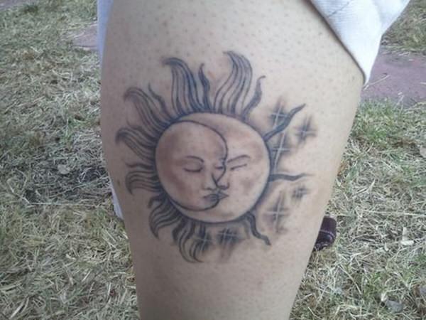 tatuaggio sole e luna 165