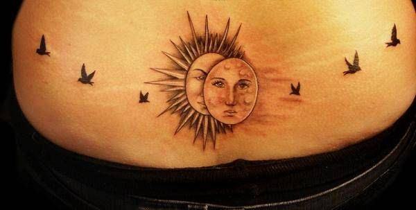 tatuaggio sole e luna 173