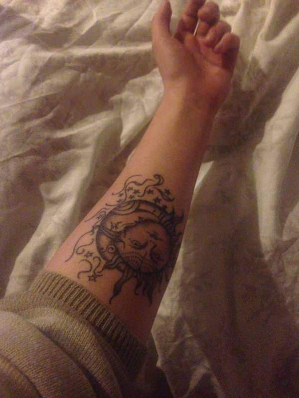tatuaggio sole e luna 175