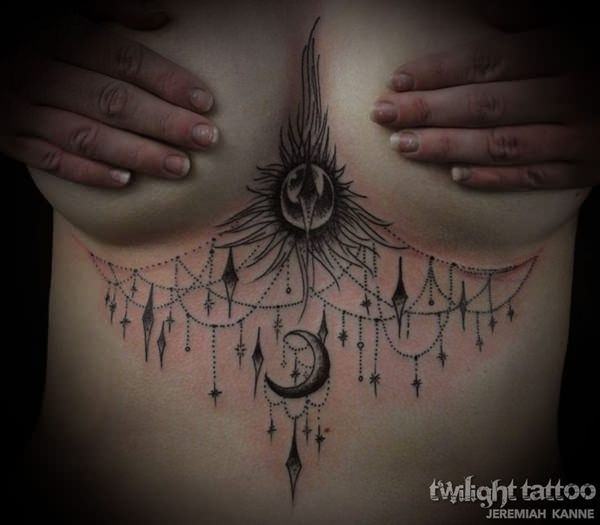 tatuaggio sole e luna 177