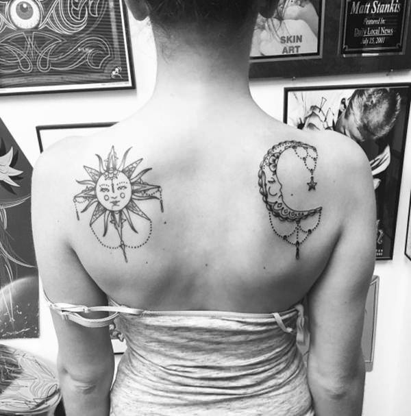 tatuaggio sole e luna 184