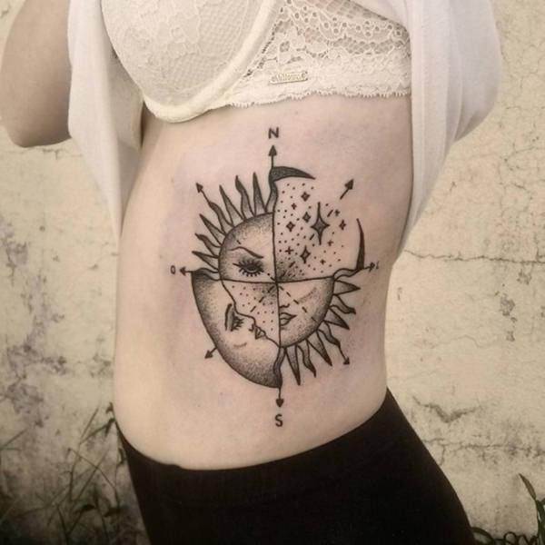 tatuaggio sole e luna 185