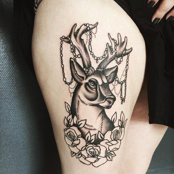 tatuaggio coscia gamba 132