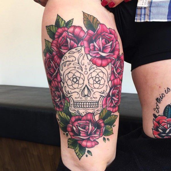 tatuaggio coscia gamba 146