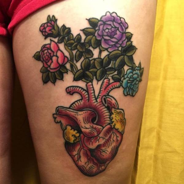 tatuaggio coscia gamba 162