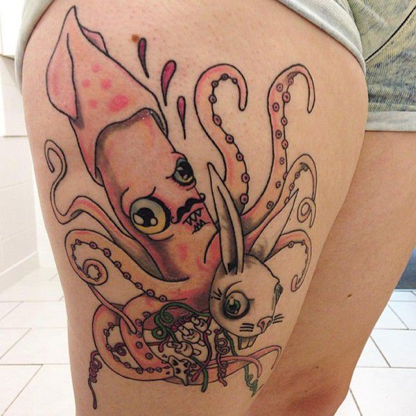tatuaggio coscia gamba 206