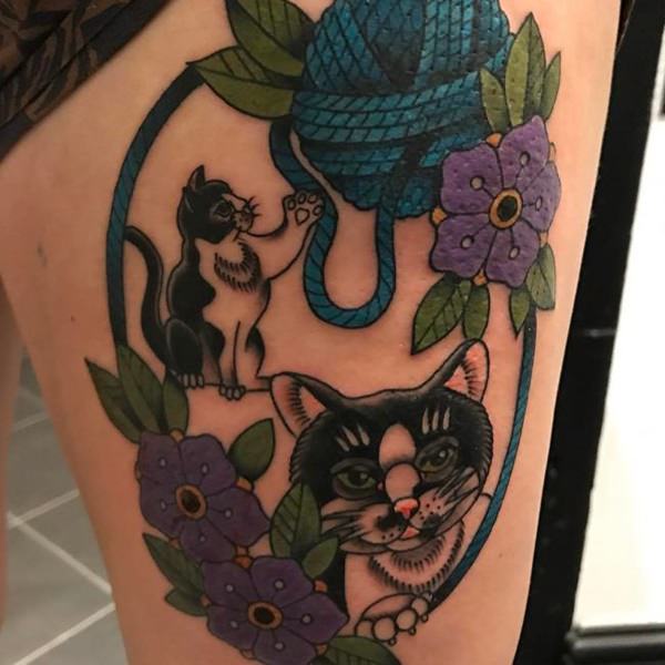 tatuaggio coscia gamba 216