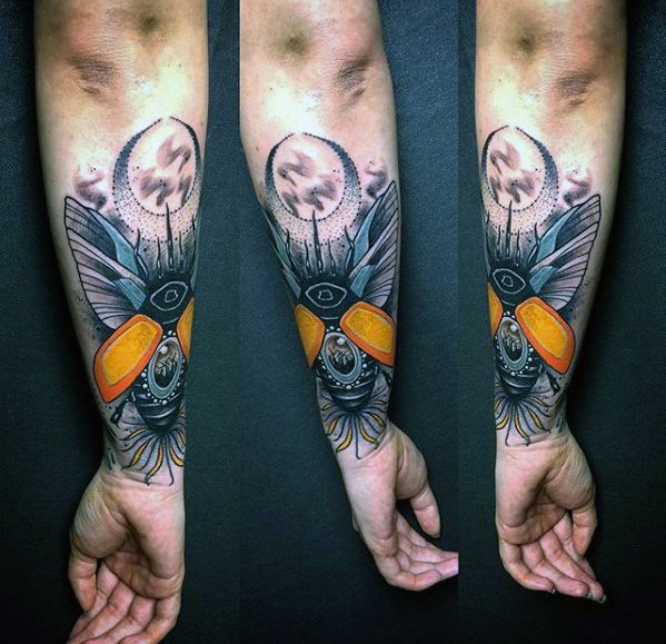 tatuaggio coleottero 74