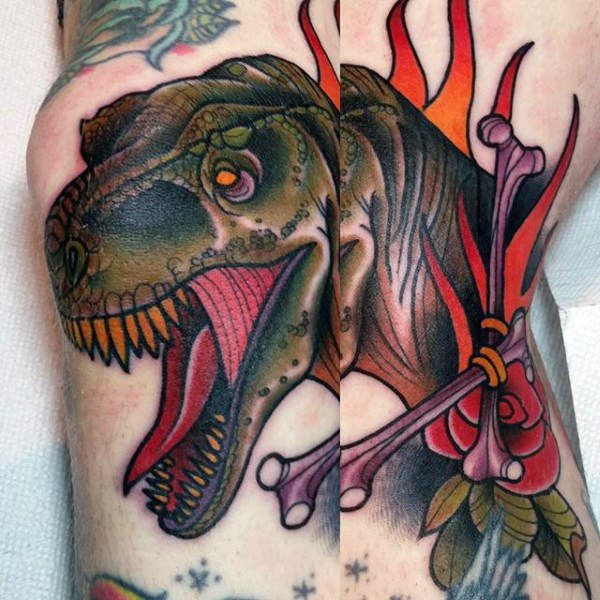 tatuaggio dinosauro 70
