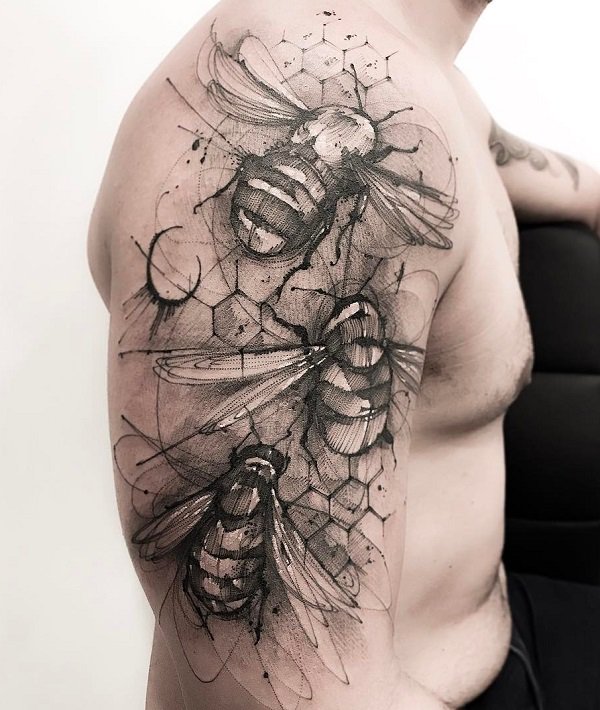 tatuaggio ape 987