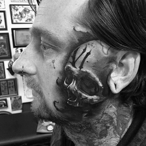 tatuaggio faccia 633