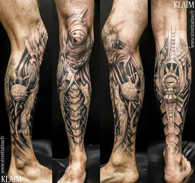 tatuaggio gamba 105