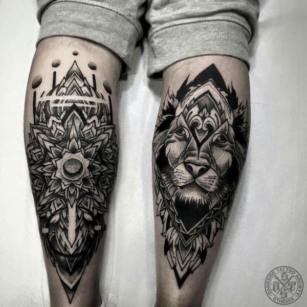 tatuaggio gamba 197